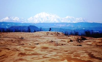 砂丘から見えた大山