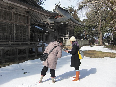 神社の実地調査の写真(その1)