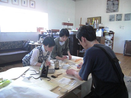 修復見学の様子1
