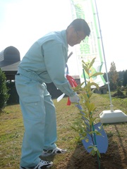 江府町長植樹