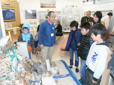 鳥取砂丘の形成ジオラマ