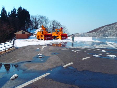 鍵掛峠の駐車場