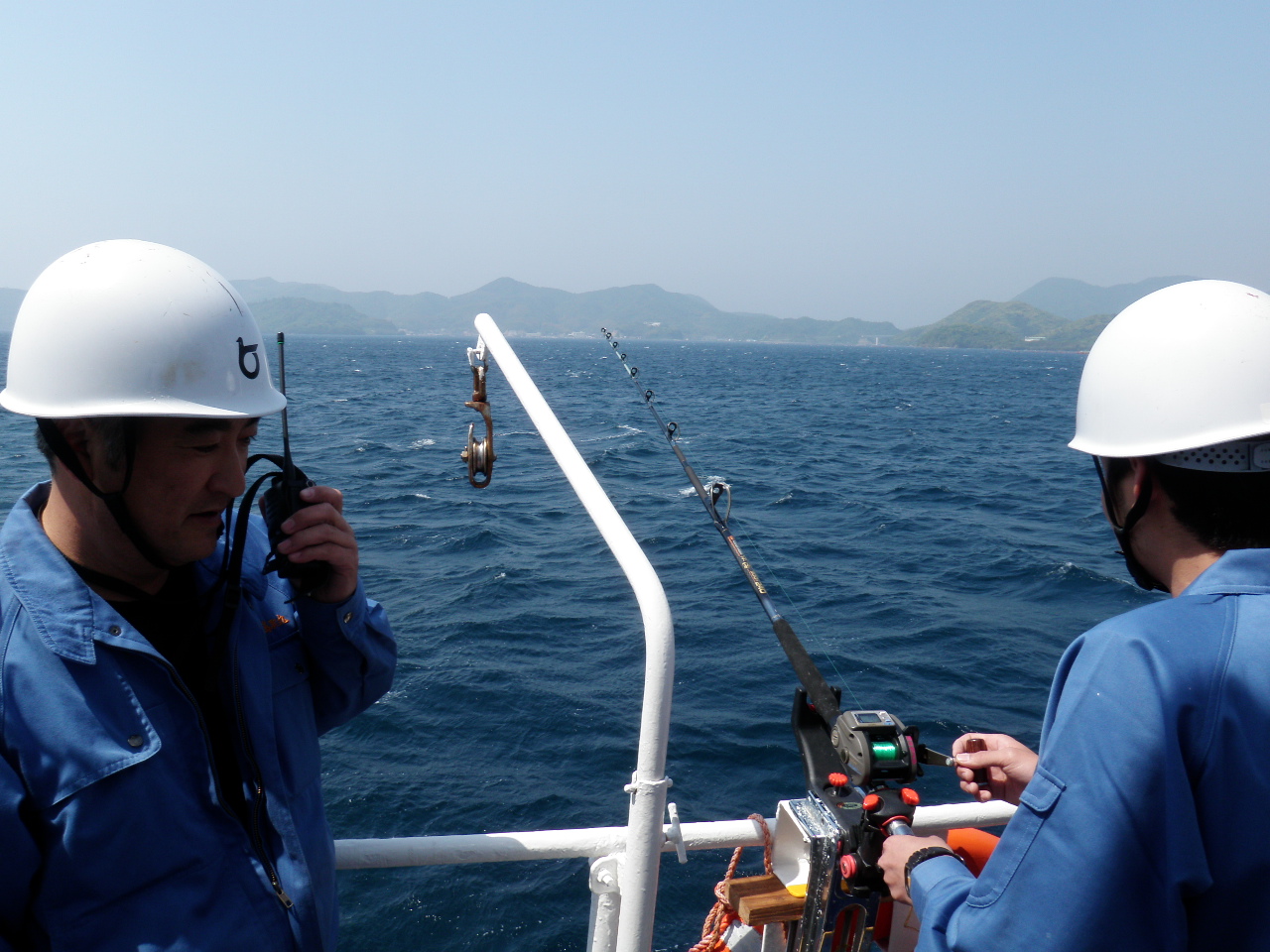 魚群探知機校正用のボール位置調整