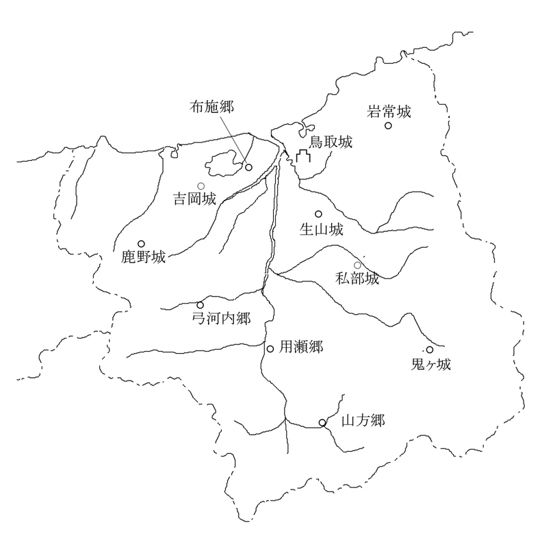 因幡国内関係略図