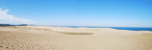 「馬の背」の風景－澄み切った青空に大山が姿を見せてくれました