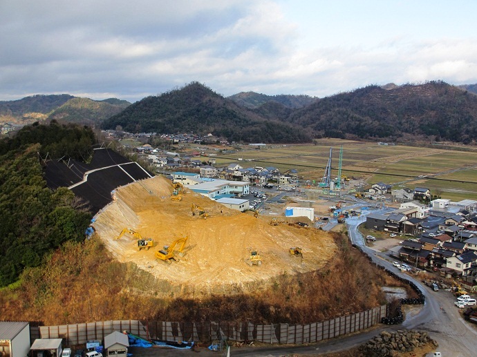 大規模土工施工状況写真