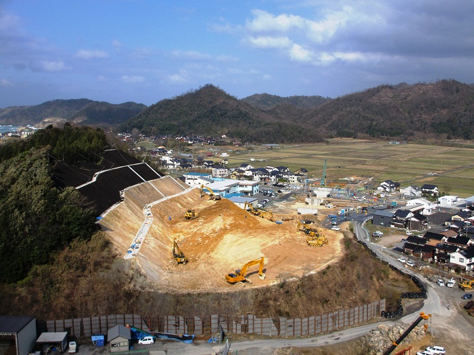 大規模土工施工状況写真