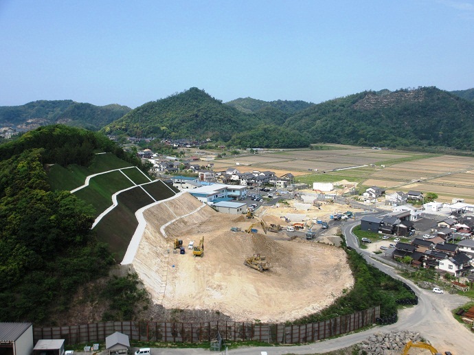 大規模土工施工状況写真