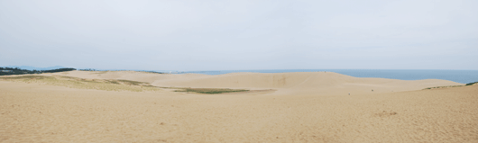 「馬の背」の風景－曇り空の土曜日です