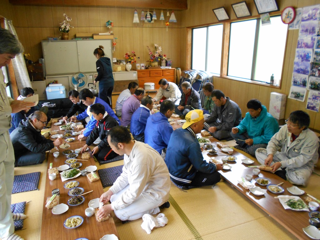 作業後の交流会