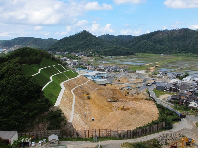 大規模土工施工状況写真