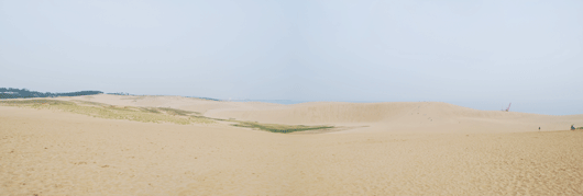 「馬の背」の風景－霞がかかっています