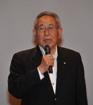 三朝町の吉田町長の歓迎挨拶