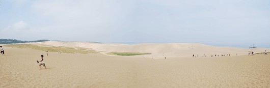 「馬の背」の風景－薄雲が広がっています