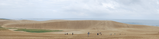 「馬の背」の風景－縞模様の景観が広がっています